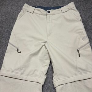 Cloudveil‎ Mens 34 Convertible Hiking Pants Tan Zip Off Cargo Outdoor Trousers